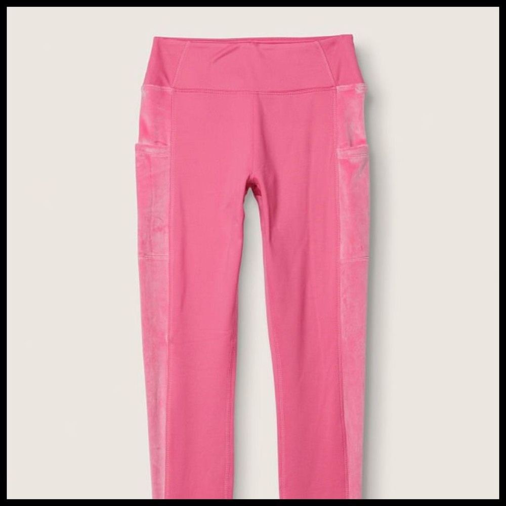 Victoria Secret High Waisted Full Length Leggings in pink size S